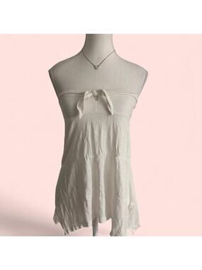 American Eagle Vintage 2000s Sleeveless Flowy Strapless Baby Doll Top Size S